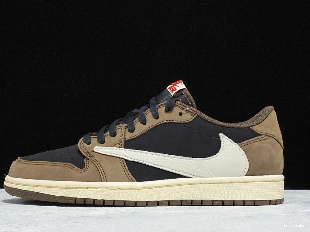 1st Kicks OG x Air CQ4277-001 Dark Scott Jordan 1 Travis Mocha SP Low 0719